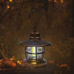 Soleil World - Mini lampa pentru gradina culoare maro - Set 2 bucati, 10326, tescomak.ro
