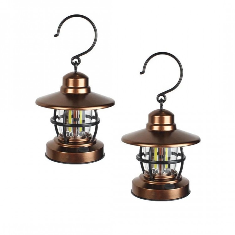 Soleil World - Mini lampa pentru gradina culoare maro - Set 2 bucati