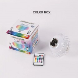 Soleil World - Bec Muzical Inteligent Led RGB cu Bluetooth si Telecomanda, 10835, tescomak.ro