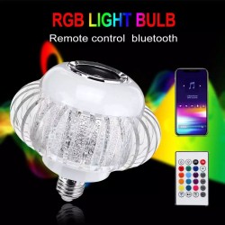 Soleil World - Bec Muzical Inteligent Led RGB cu Bluetooth si Telecomanda, 10843, tescomak.ro