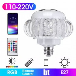 Soleil World - Bec Muzical Inteligent Led RGB cu Bluetooth si Telecomanda, 10844, tescomak.ro
