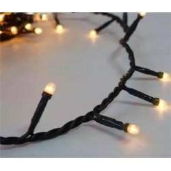 TESCOMAK - Instalatie de Craciun, tip snur, cu 320 LED-uri, lungime 25 m, lumina calda, 13364, tescomak.ro