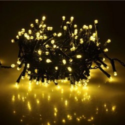 TESCOMAK - Instalatie de Craciun, tip snur, cu 320 LED-uri, lungime 25 m, lumina calda, 13366, tescomak.ro