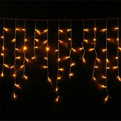 TESCOMAK - Instalatie de Craciun, perdea luminoasa cu 160 LED-uri, lungime 4,5m, lumina calda, 13478, tescomak.ro