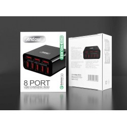 Andowl - Adaptor priza cu 8 porturi USB 40w, 14820, tescomak.ro