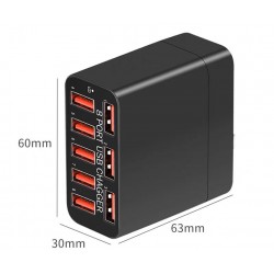 Andowl - Adaptor priza cu 8 porturi USB 40w, 14822, tescomak.ro