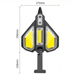 Soleil World - Lampa solara cu LED COB în forma de aeronava, 15496, tescomak.ro