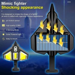 Soleil World - Lampa solara cu LED COB în forma de aeronava, 15499, tescomak.ro