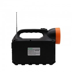 GDTIMES - Kit solar portabil-Lanterna, radio si mp3, functie powerbank, 15541, tescomak.ro