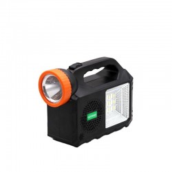 GDTIMES - Kit solar portabil-Lanterna, radio si mp3, functie powerbank, 15542, tescomak.ro