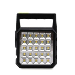 GDTIMES - Kit solar portabil-Lanterna LED multifunctionala, 3 becuri LED, power bank, 15563, tescomak.ro