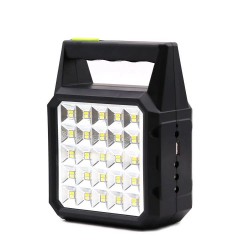 GDTIMES - Kit solar portabil-Lanterna LED multifunctionala, 3 becuri LED, power bank, 15564, tescomak.ro