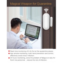 Andowl - Senzor magnetic Wireless compatibil Tuya SmartLife, 15596, tescomak.ro