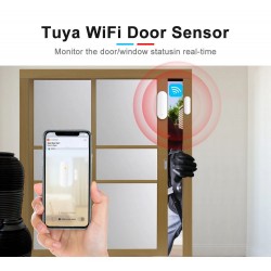 Andowl - Senzor magnetic Wireless compatibil Tuya SmartLife, 15599, tescomak.ro