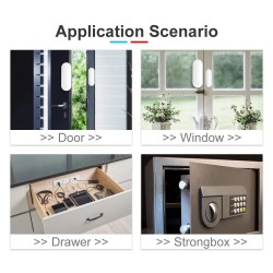 Andowl - Senzor magnetic Wireless compatibil Tuya SmartLife, 15600, tescomak.ro