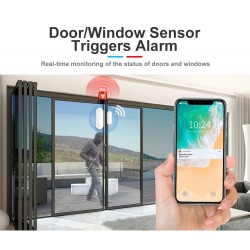 Andowl - Senzor magnetic Wireless compatibil Tuya SmartLife, 15601, tescomak.ro