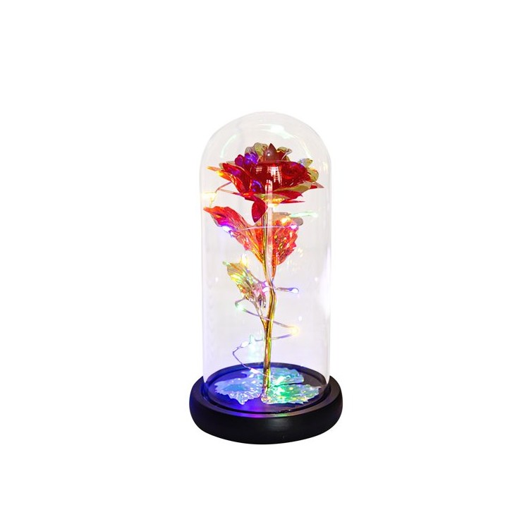 Ornament de trandafir artificial Rose of Love, cu leduri