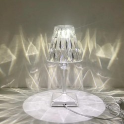 Veioza stil cristal alimentare cu fir usb lumina rece