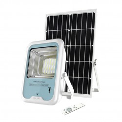 Proiector LED solar pentru iluminat exterior, cu telecomanda, IP67, Senzor Miscare