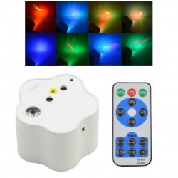 Lampa proiector cu telecomanda, lumini laser RGB