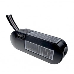 JSJZ - Boxa portabila radio cu lanterna, incarcare solar si electric, 17489, tescomak.ro