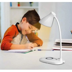 TESCOMAK - Lampa LED de birou cu functie de incarcare wireless pentru telefoane, 17786, tescomak.ro
