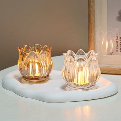 Soleil World - Lumanari cu LED-uri, Flori de lalele, cutie cu 6 bucati, 19529, tescomak.ro