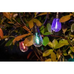 TESCOMAK - Ghirlanda luminoasa cu incarcare solara, lumina RGB, efect de picurare, 10 becuri, 20158, tescomak.ro