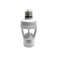 Suport Dulie E27 cu senzor infrarosu de miscare, distanta detectie 6m 360 grade, 20173, tescomak.ro