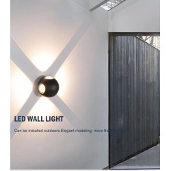 Lampa de perete in forma de bila pentru exterior/interior