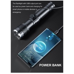Soleil World - Lanterna LED reincarcabila USB din aliaj de aluminiu 40w, 20788, tescomak.ro