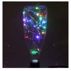 Bec LED decorativ cu lumina colorata pentru sarbatori