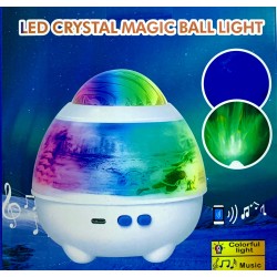 Soleil World - Lampa de proiectie led cu sunet si lumini Crystal Magic Ball, 22038, tescomak.ro