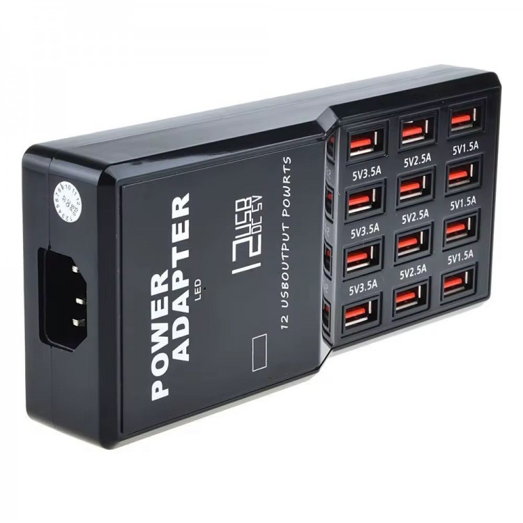 Andowl - Incarcator Rapid MultiUSB, 3.5A Maxim, Charger Multiplu 12xUSB