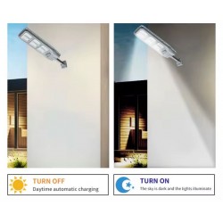 Soleil World - Lampa solara cu senzor de miscare, telecomanda, 100W/150W/200W, 23291, tescomak.ro