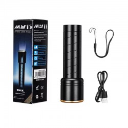 MY15 - Lanterna reincarcabila, Laser alb, 3 moduri iluminare, type-c, zoom, 24214, tescomak.ro