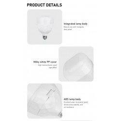 TESCOMAK - Bec inteligent 30W cu 2 acumulatori reicarcabili 3,7V, 24250, tescomak.ro