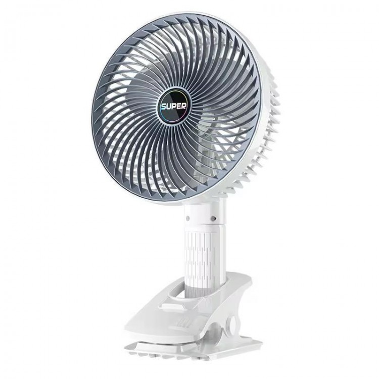 OEM - Ventilator de birou multifunctional cu clema, USB Type-C, 3 viteze