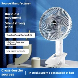 OEM - Ventilator de birou multifunctional cu clema, USB Type-C, 3 viteze, 24452, tescomak.ro