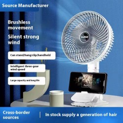 OEM - Ventilator de birou multifunctional cu clema, USB Type-C, 3 viteze, 24453, tescomak.ro