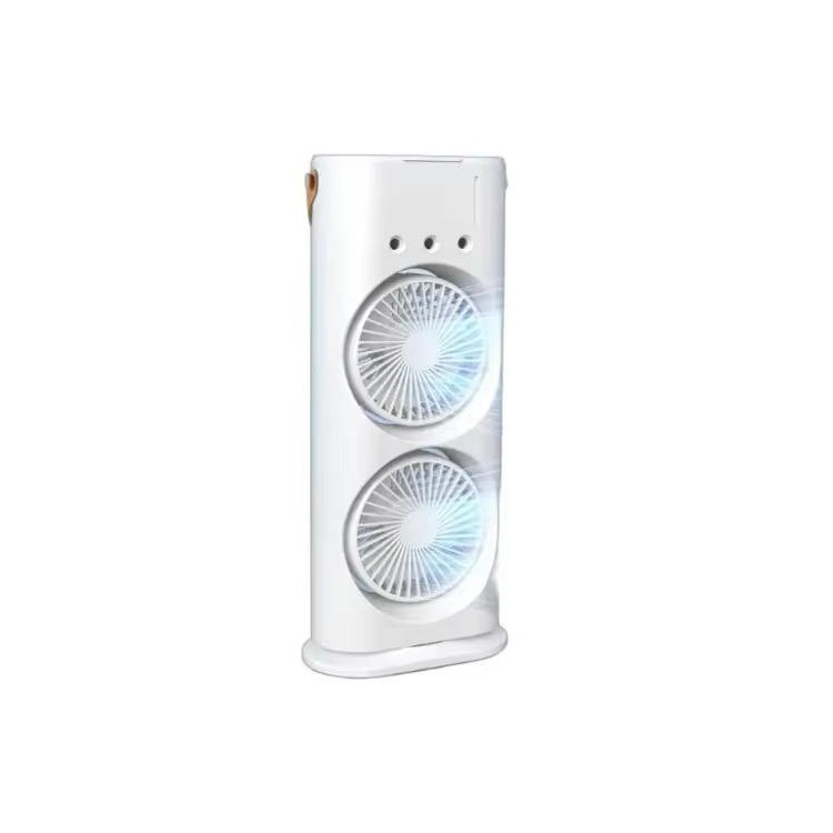 OEM - Ventilator dublu Mist & Breeze, cu functie de pulverizare si oscilatie de 90 grade