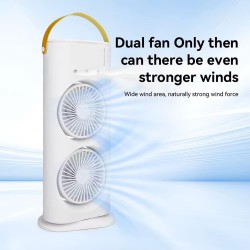 OEM - Ventilator dublu Mist & Breeze, cu functie de pulverizare si oscilatie de 90 grade, 24499, tescomak.ro
