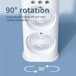 OEM - Ventilator dublu Mist & Breeze, cu functie de pulverizare si oscilatie de 90 grade, 24503, tescomak.ro
