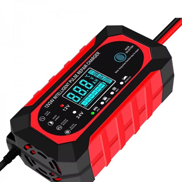 Andowl - Starter auto multifunctional, incarcare rapida, 12V/10A, 24V/5A, Display digital