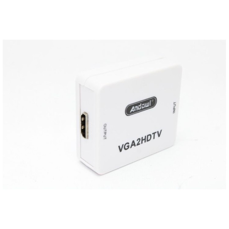 Andowl - Convertor 3.5mm / VGA feminin in HDMI feminin