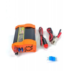 Andowl - Invertor 12V, 300W cu unda sinusoidala modificata, USB, priza 220V, indicator LED, 24997, tescomak.ro