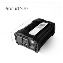 Andowl - Invertor 12V, 300W cu unda sinusoidala modificata, USB, priza 220V, indicator LED, 25000, tescomak.ro