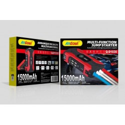 Andowl - Starter auto pentru motor benzina/diesel, multifunctional, 15000 mAh, 12V-19 V output, 25055, tescomak.ro