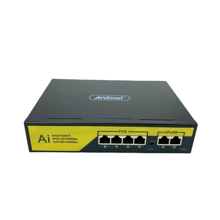 Andowl - Comutator inteligent de retea POE cu 6 porturi 100M