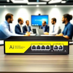 Andowl - Comutator inteligent de retea POE cu 6 porturi 100M, 25080, tescomak.ro